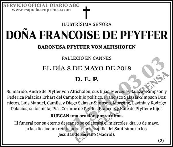 Francoise de Pfyffer